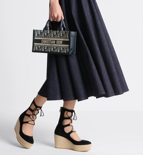 East-West Dior Book Tote with strap