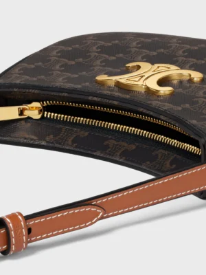 MEDIUM TILLY BAG IN TRIOMPHE CANVAS AND CALFSKIN