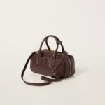 Arcadie Leather Large Handbag Shrubby Oak Color