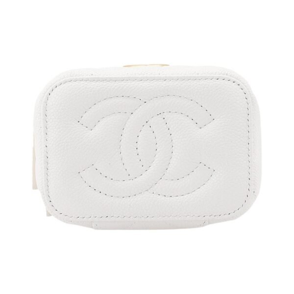 CHANEL 23P LIPSTICK BOX WITH CHAIN WHITE