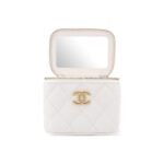 CHANEL 23P LIPSTICK BOX WITH CHAIN WHITE
