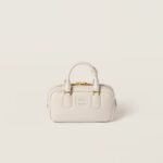 Arcadie Leather Small Handbag White