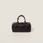 Arcadie Leather Large Handbag Black Color