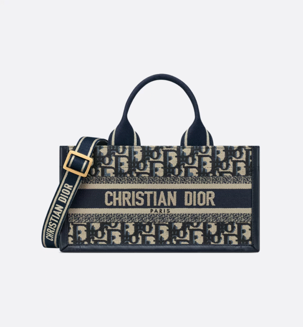 East-West Dior Book Tote with strap