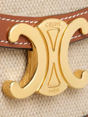 MINI BESACE CLEA IN TEXTILE AND CALFSKIN