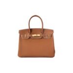 Hermès Birkin 25 with gold-plated hardware, fully hand-stitched togo
