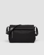 Medium-sized padded Re-Nylon shoulder bag