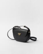 Prada Arqué flip leather shoulder bag