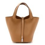 Taurillon Clemence Picotin Lock 18 PM Biscuit