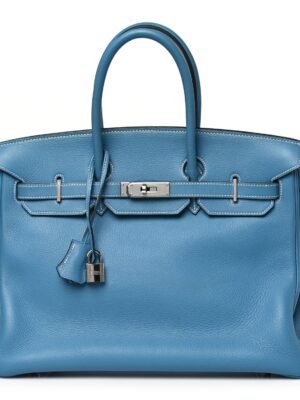 Taurillon Clemence Birkin 35 Blue Jean