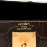 Shiny Niloticus Crocodile Kelly Sellier 28 Gris Elephant