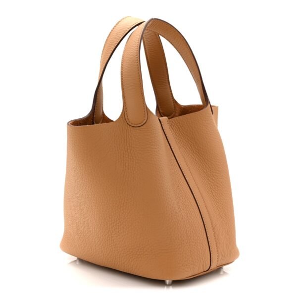 Taurillon Clemence Picotin Lock 18 PM Biscuit