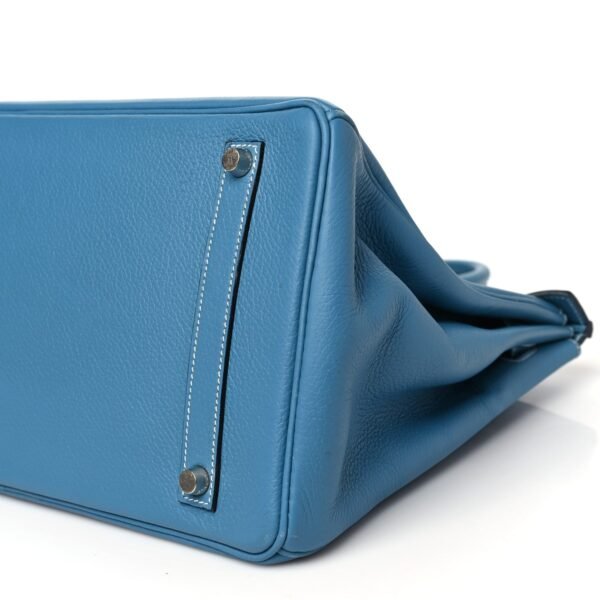 Taurillon Clemence Birkin 35 Blue Jean