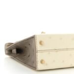Ostrich Horseshoe Kelly Sellier Mini 20 Beton Gris Tourterelle