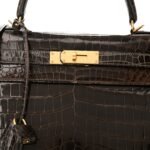 Shiny Niloticus Crocodile Kelly Sellier 28 Gris Elephant